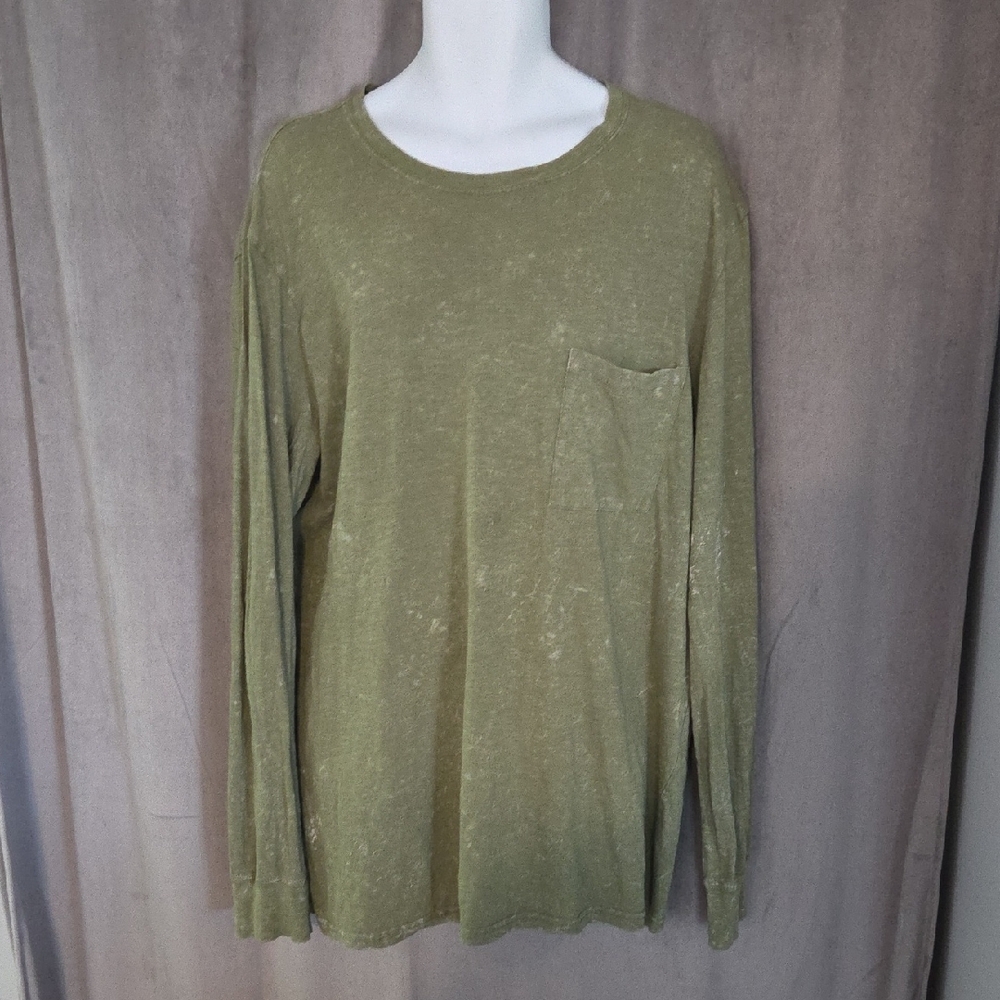 The Foundry Supply Co. Size XLT Olive Long Sleeve Tee